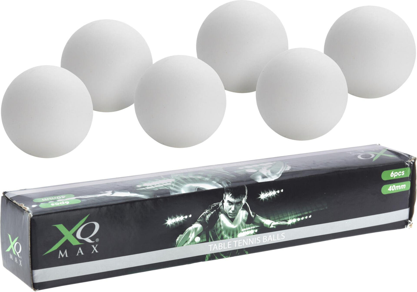 Palline da ping pong 40mm 6 pezzi bianche