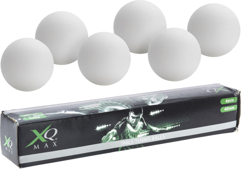 Palline da ping pong 40mm 6 pezzi bianche