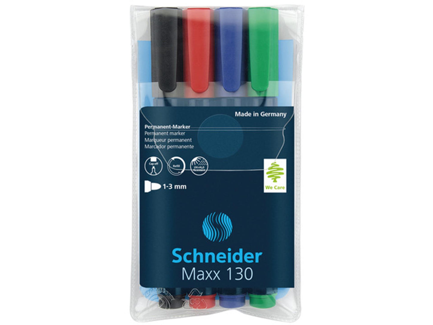 Schneider permanentmarker rond etui 4st