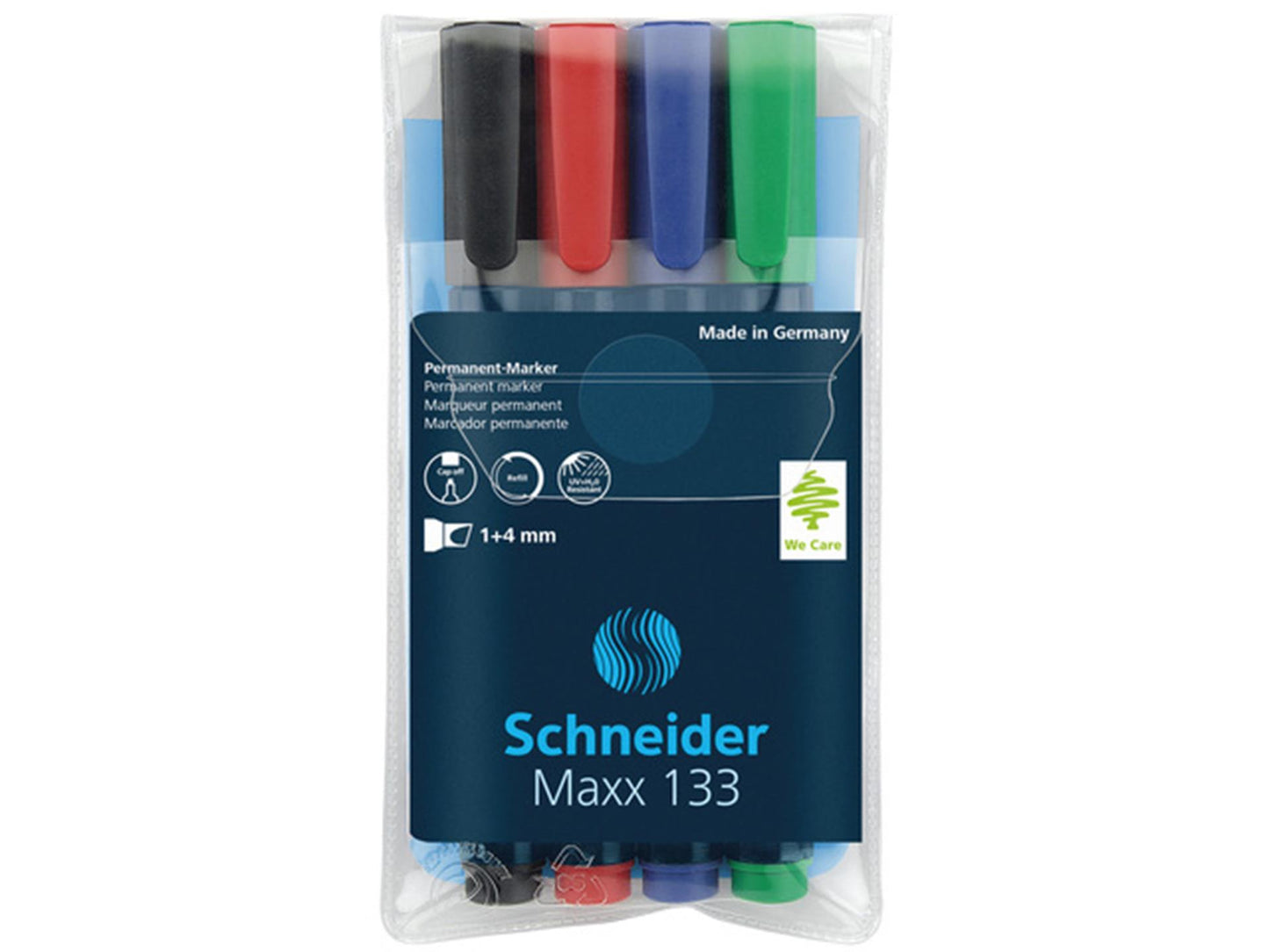 Scalpello per pennarello indelebile Schneider 4 pezzi
