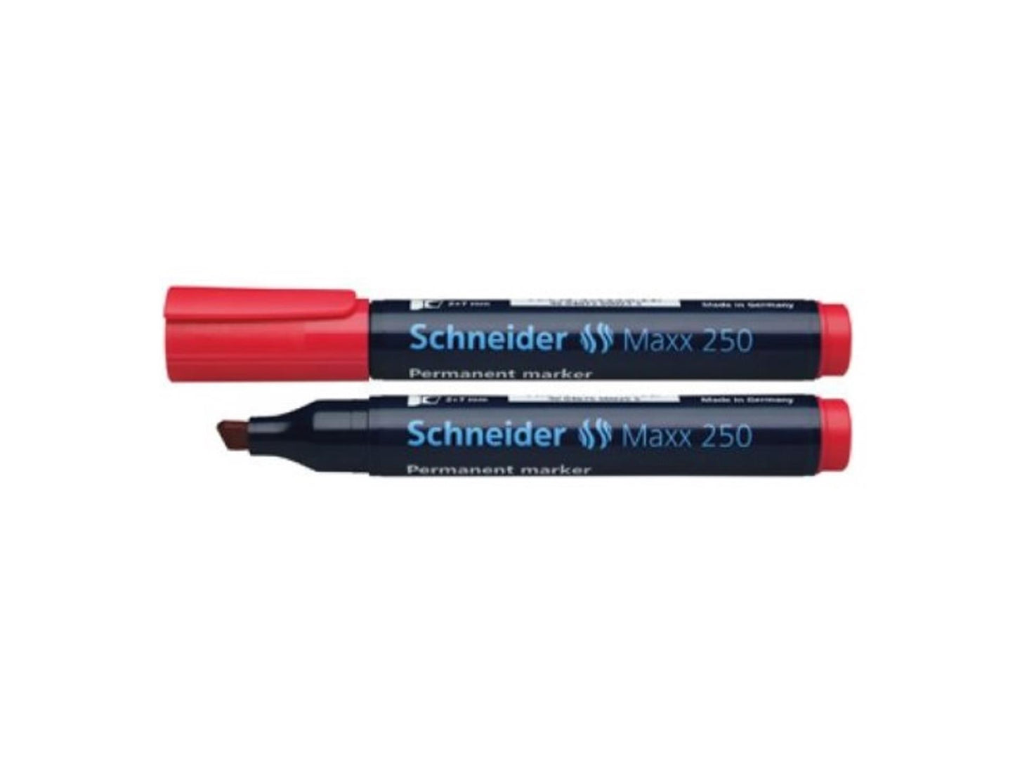 Schneider rotulador permanente 250 cincel rojo 10uds