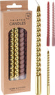 Candele per lo styling domestico twisted mini 17 cm set da 10