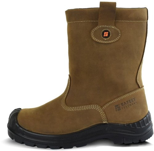 Safeet lucca werklaars gevoerd s3 | bruin | maat 46 - 8719388022352