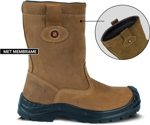 Bota de trabajo de seguridad Safeet Siena Membrana S3 | marrón | talla 43 - 8719388028194