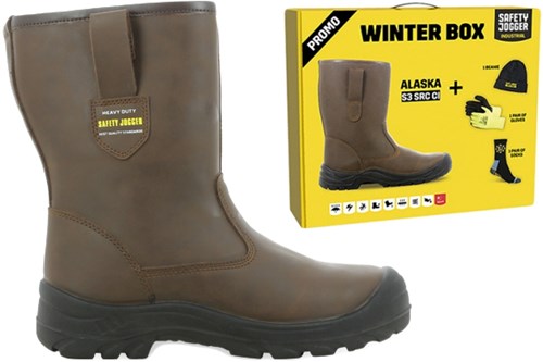 Safety jogger alaska laars s3 winter box | bruin | maat 40 - 00.118.068.40