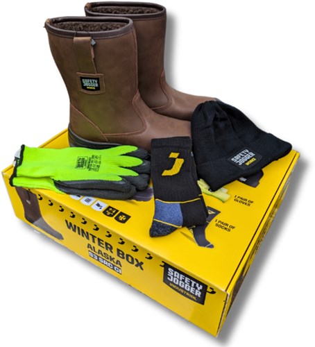 Safety jogger alaska laars s3 winter box | bruin | maat 47 - 00.118.068.47