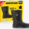 Safety jogger winterbox | bestboot veiligheidslaars + sokken + handschoenen + muts | zwart | maat 45 - si9700450