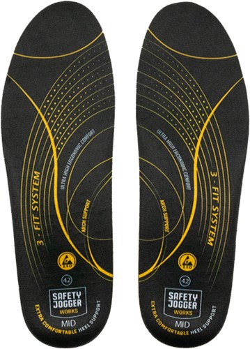 Plantilla Ty Safe Jogger sj3fitm | negro amarillo | talla 43 - 5400950011081
