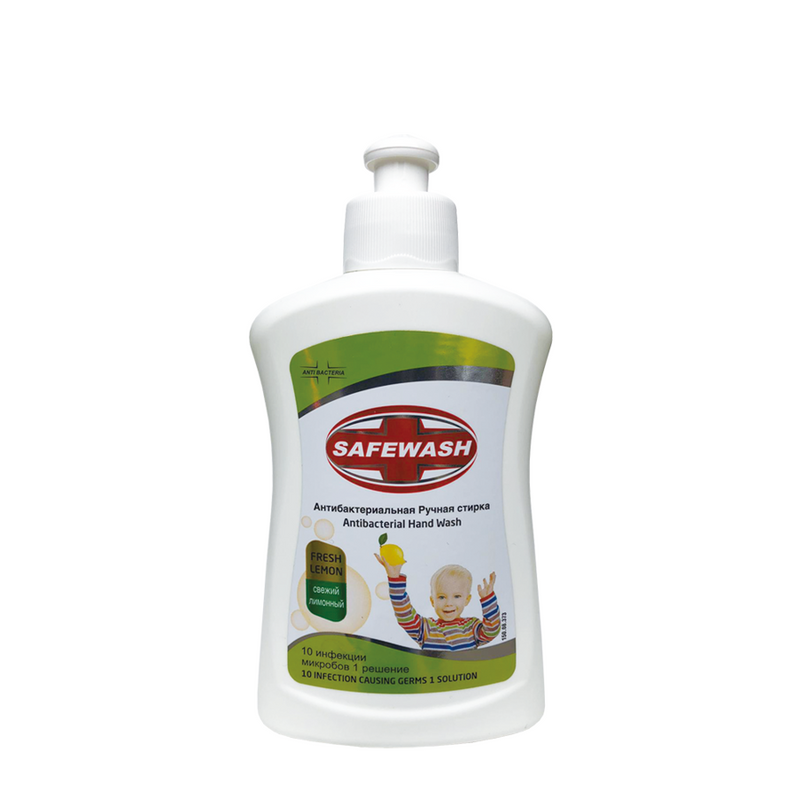 Sapone mani antibatterico Safewash per bambini al limone fresco 220ml