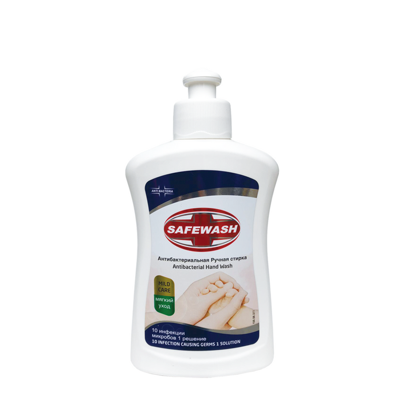 Sapone per le mani antibatterico Safewash per la cura delicata 220 ml