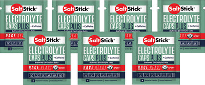 Saltstick electrolytes caps plus+caffeine test pack 7x4,4g