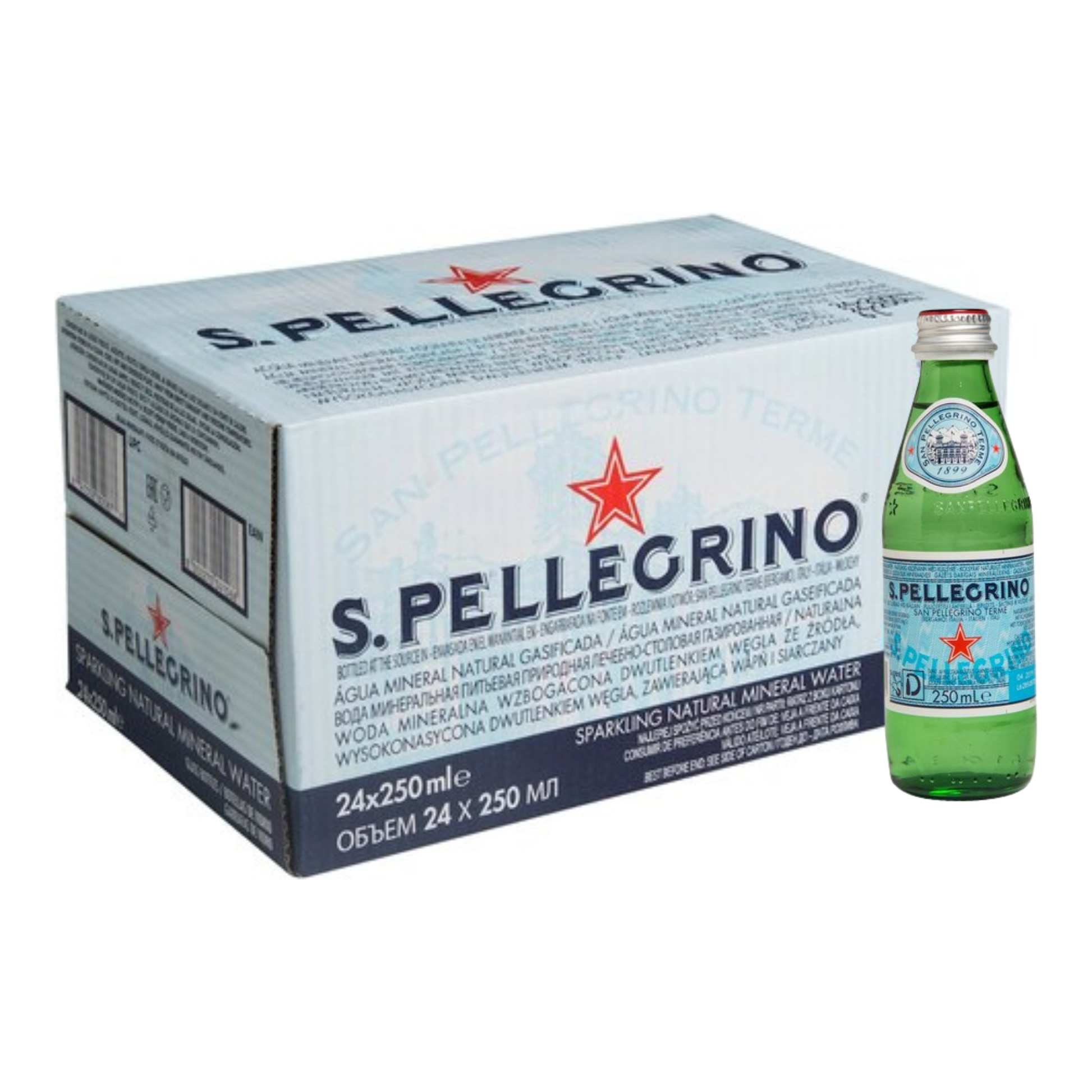 Sanpellegrino acqua minerale koolzuurhoudend (24x 25cl)