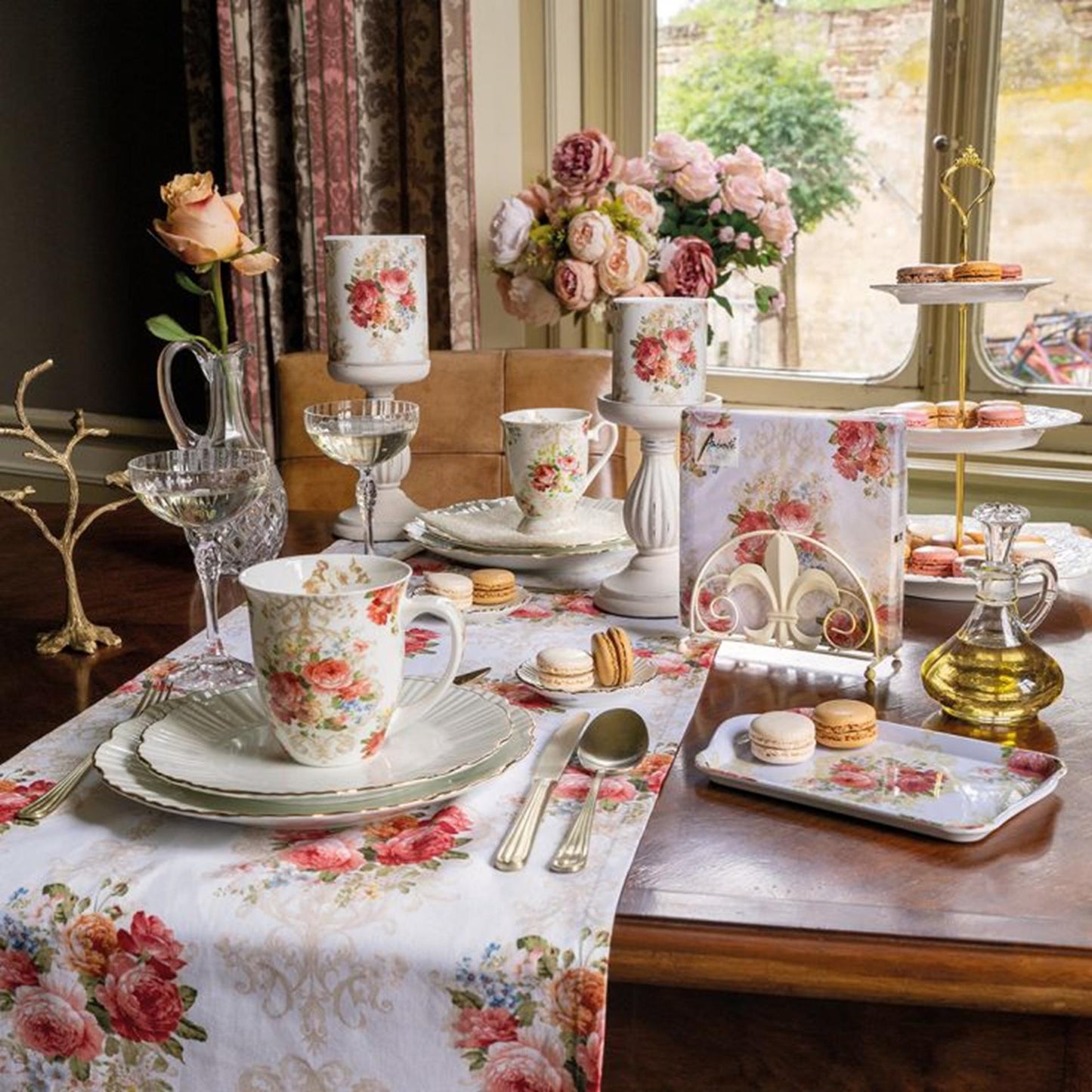 Ambiente kaars sara cream ø7,5xh8cm