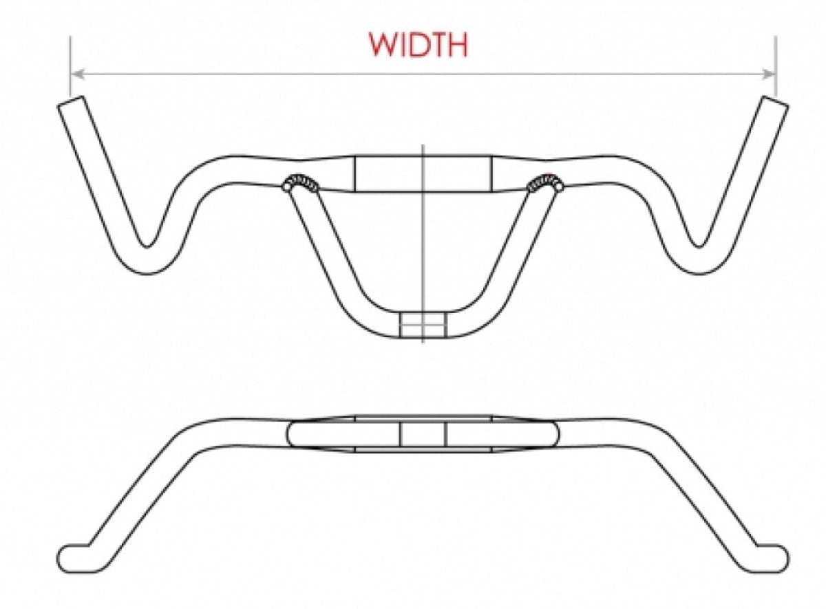 Satori Enviar MTB Firebird Ø31.8 mm 440 mm Matt Black
