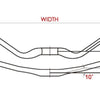 Bend di sterzo a Nero Satori 31,8 mm Matte Black 630mm (e-Bike)