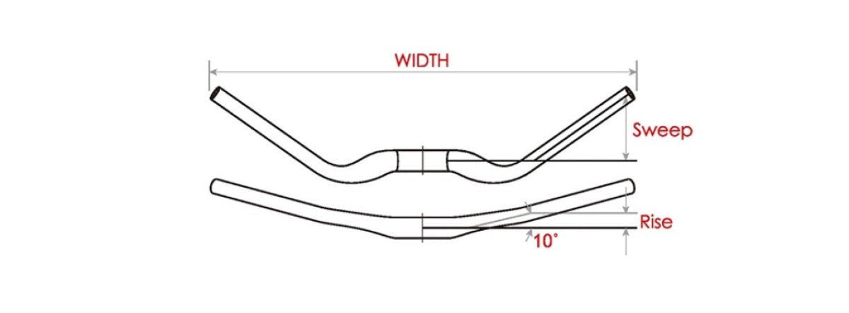 Satori Noirette Directing Bend 31.8 mm Matte Black 630 mm (E-Bike)