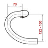Satori Dirección X-Race Aero Ø31.8 mm b = 400 mm Matt negro