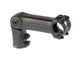 Vástago Satori hacia arriba3 ajustable. ø31,8 90mm, negro mate