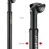Post de asiento Satori Elegance Lt Ø27.2 mm 350 mm - Matt Black