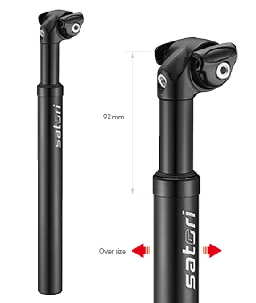 Post de asiento Satori Elegance Lt Ø27.2 mm 350 mm - Matt Black