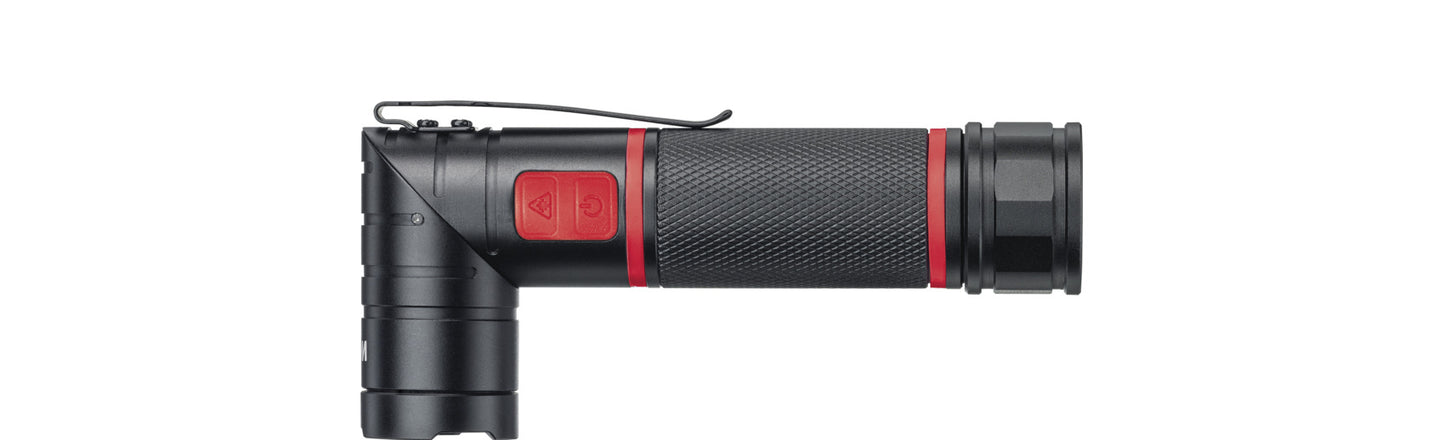 Wiha zaklamp met led, laser en uv-licht (zwart rood)