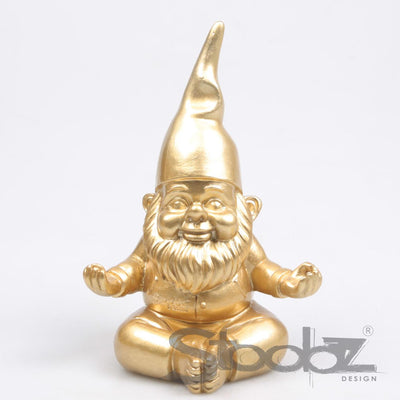 Stoobz kabouter yoga goud 20cm