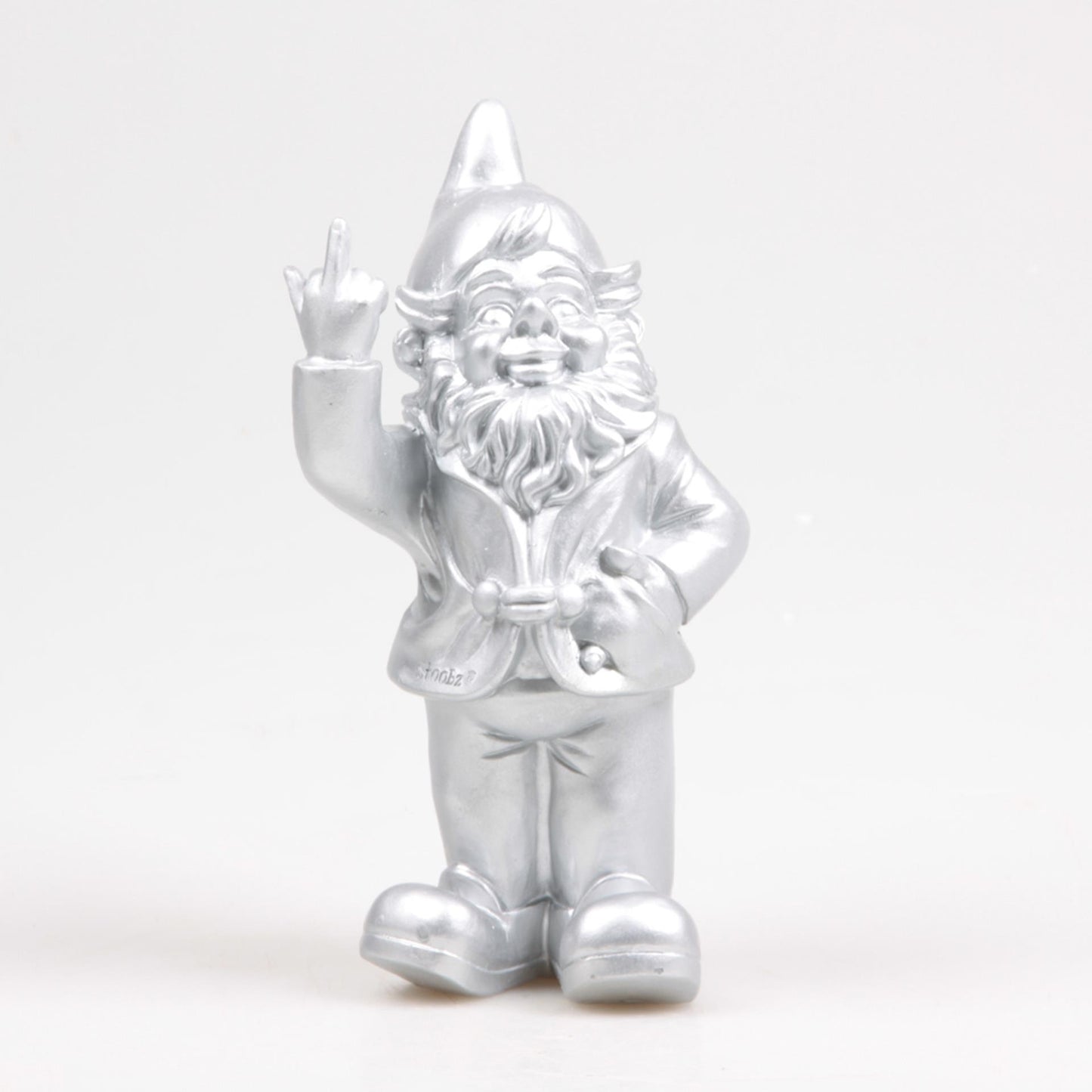 Stoobz design stoobz kabouter f*ck you zilver 20cm