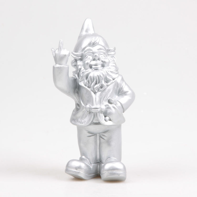 Stoobz design stoobz kabouter f*ck you zilver 20cm