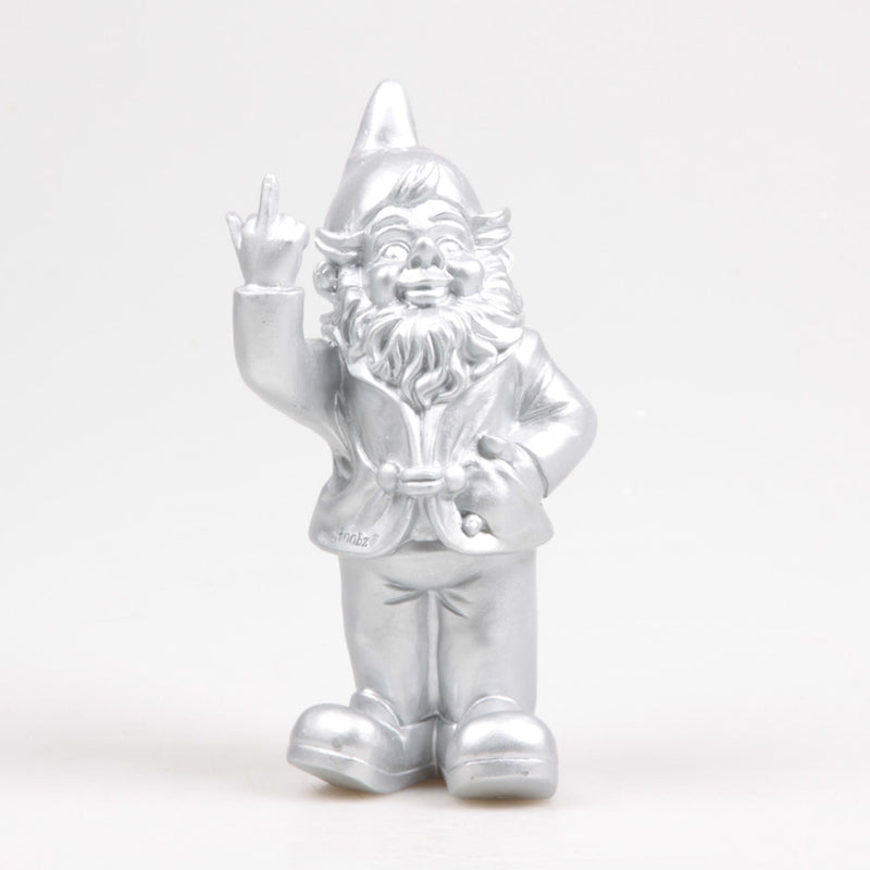 Stoobz design stoobz gnomo f*ck you argento 20 cm