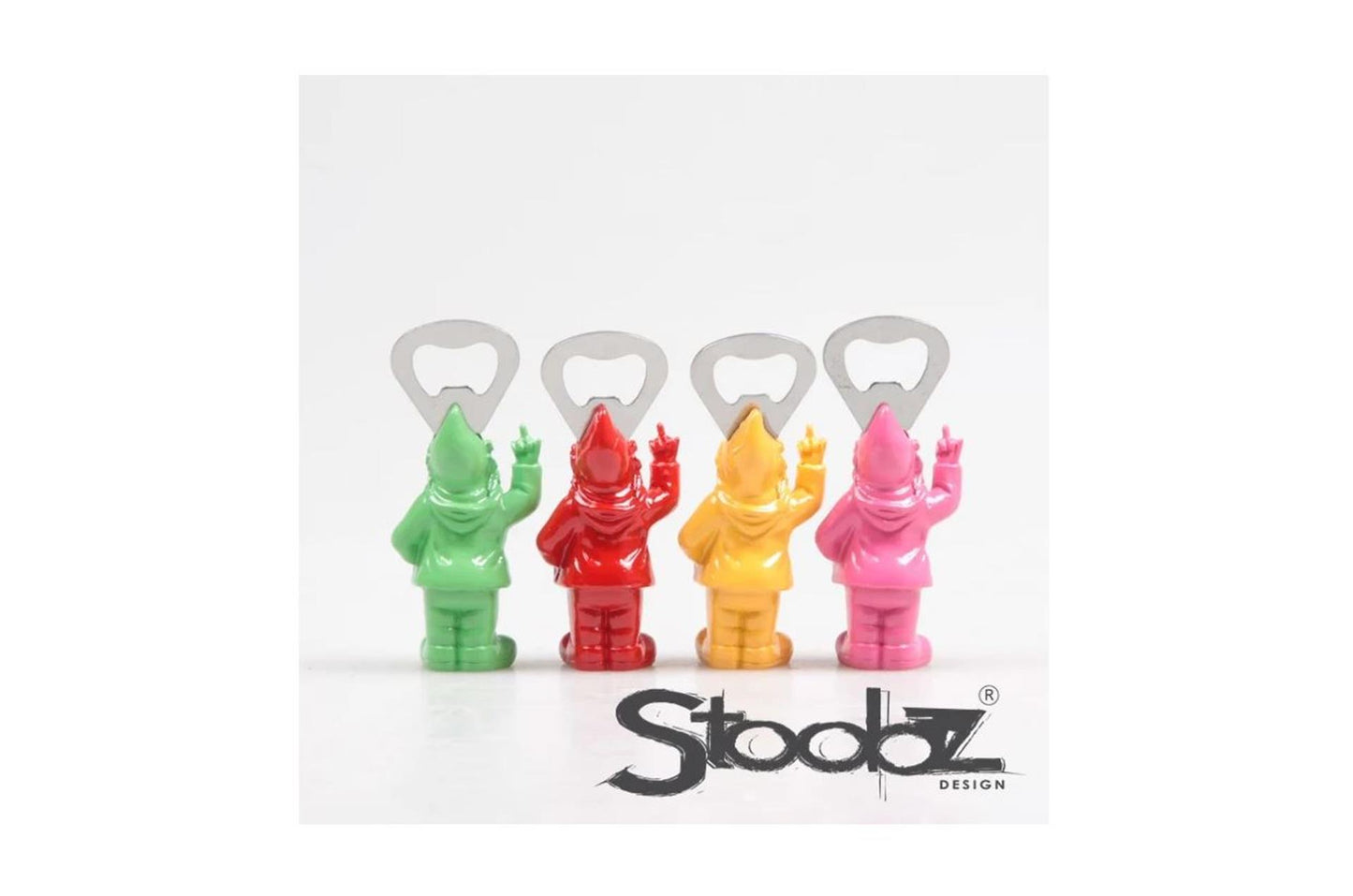 Stoobz design stoobz gnome f*ck you abridor de botellas 8cm
