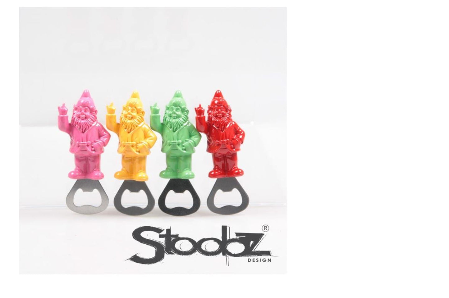 Stoobz design gnome f*ck you imán abrebotellas 9cm
