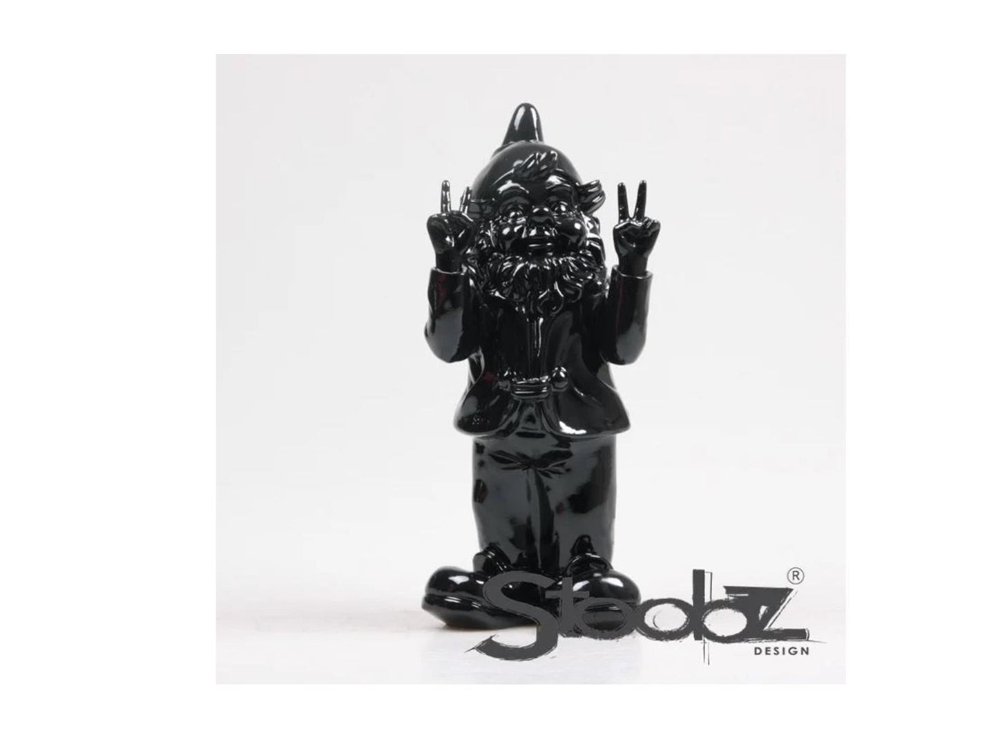 Stoobz design stoobz gnomo paz negro 13x11x31cm