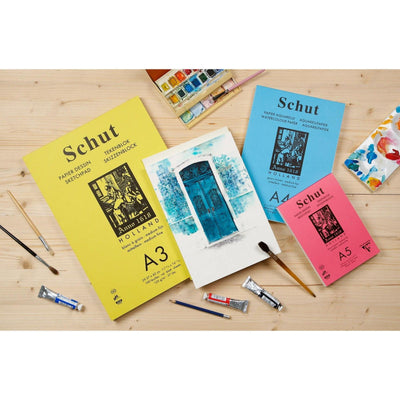Clairefontaine • schut tekenblok 125g fijne textuur a5 wit 100x