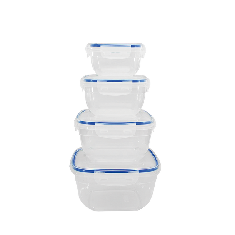Schäfer contenitori per alimenti freschi blu, set da 4 pezzi