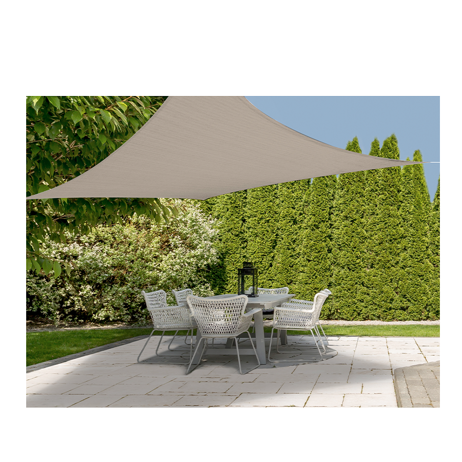Telo ombreggiante 300x300cm quadrato verde chiaro