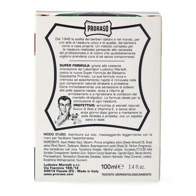 Proraso aftershave balsem met aloe en vitamine e 100ml