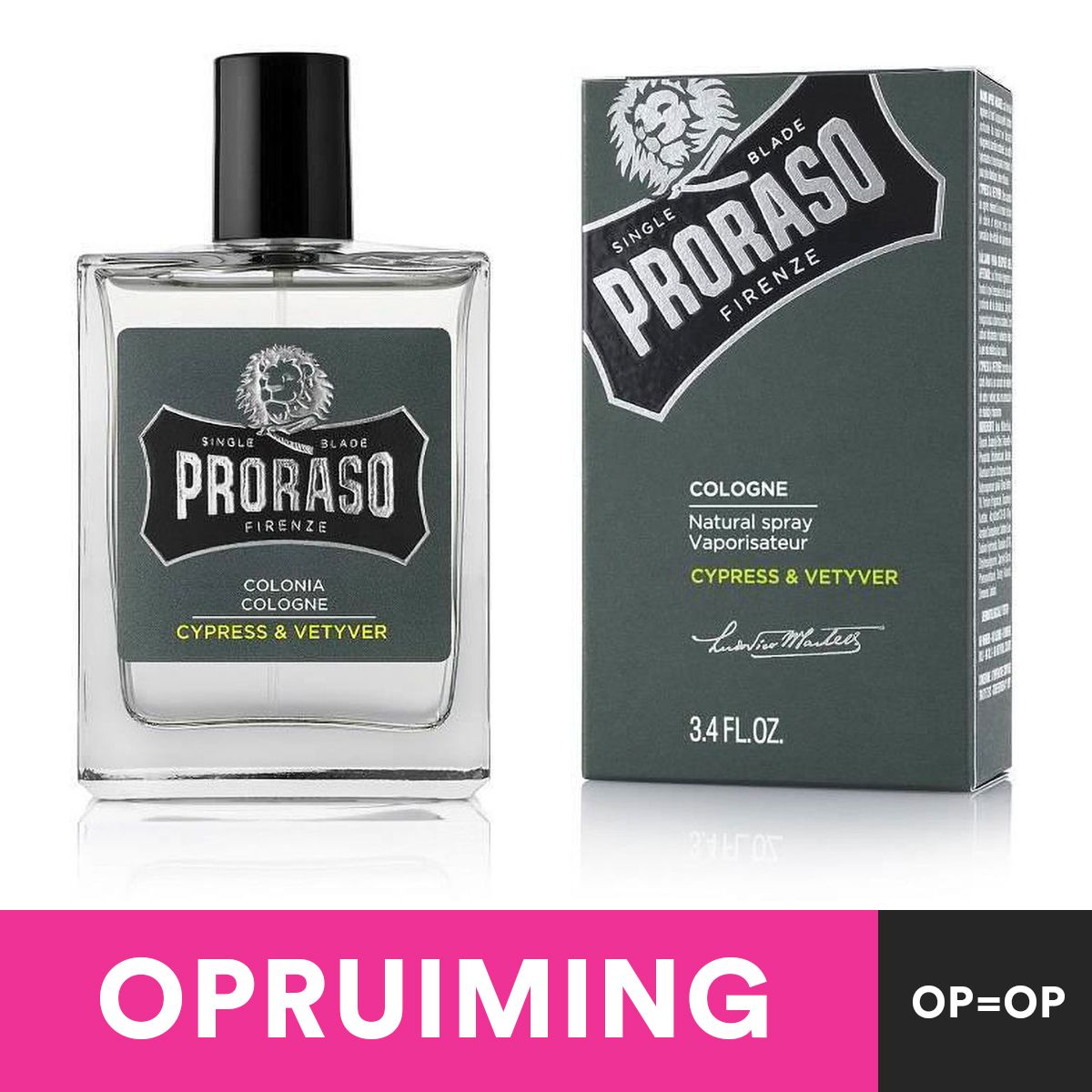 Proraso colonia spray naturale cipresso vetyver 100ml