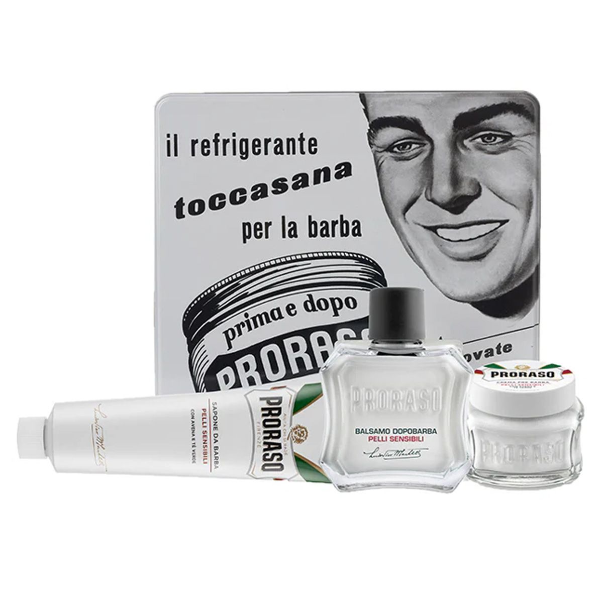 Proraso shaving gift box sensitive green tea