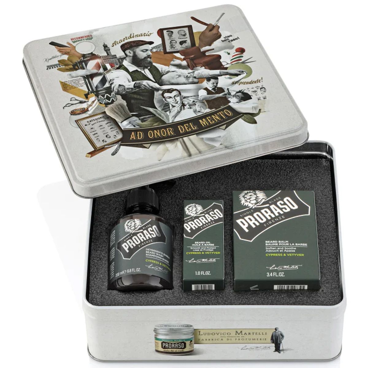 Proraso caja regalo cuidado barba ciprés vetyver