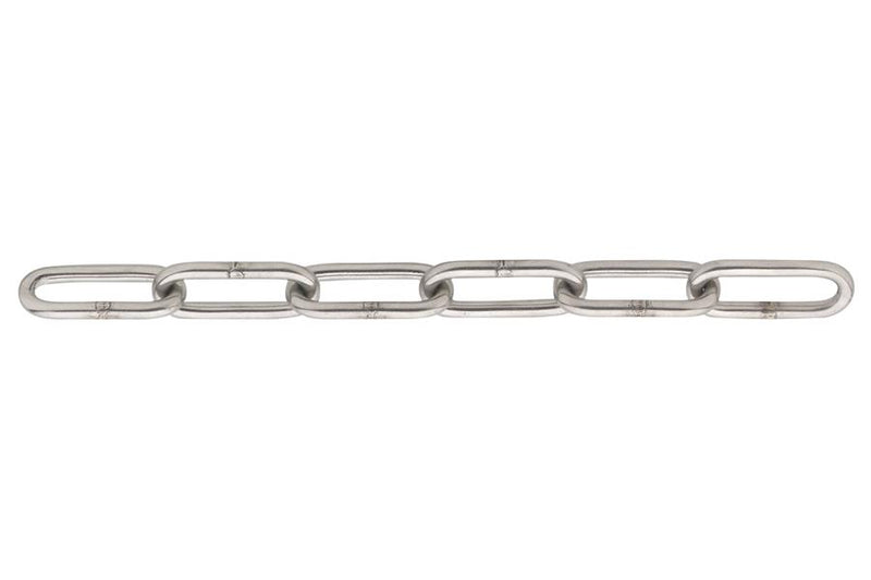 Ketting 6mm langschalmig rvs316