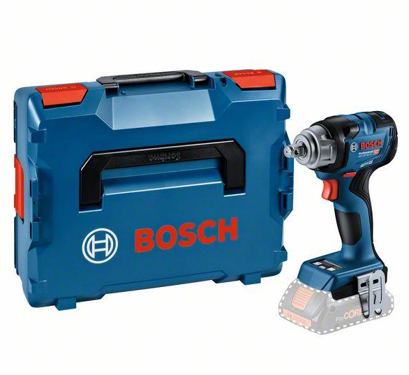 Atornillador de impacto inalámbrico bosch gds 18v-330 hc azul | 330nm | sin batería ni cargador | en l-boxx - 06019l5001