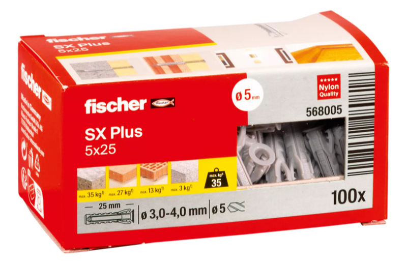 Tappo espansione Fischer sx plus 5x25 - 568005