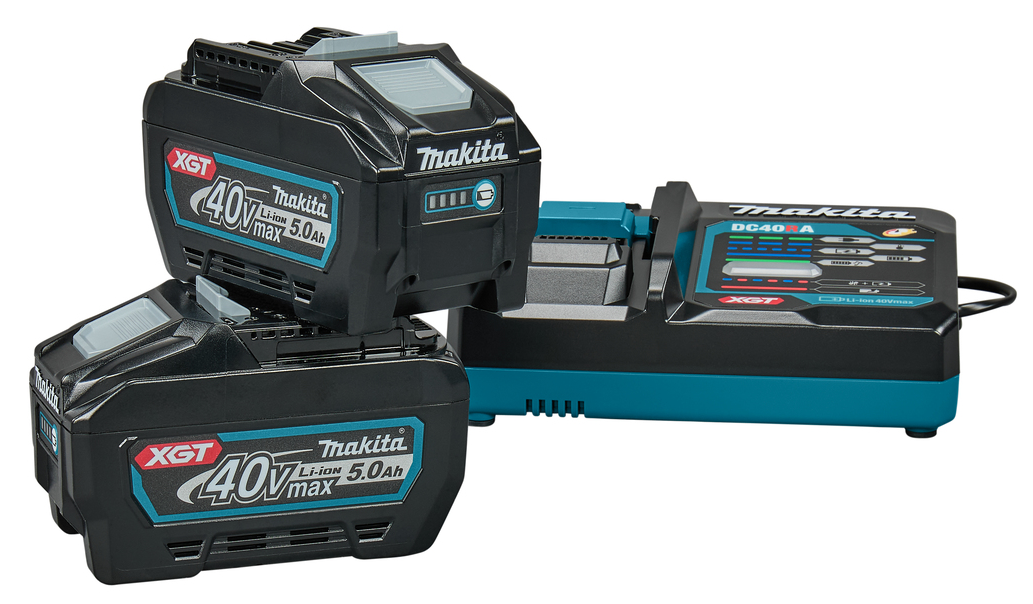Kit avviamento batteria Makita xgt dc40ra 2xbl4050f