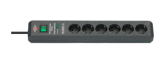 Brennenstuhl Secure-Tec 19500A +Surge Protection 6x