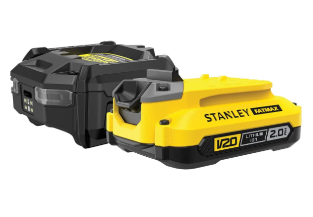 Stanley FatMax 18V StartSort 1x 2.0A AH Batteria + Caricatore V20