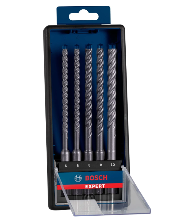 Bosch accessori expert sds plus-7x trapano a percussione 6 6 8 8 10 mm 5 pezzi - 2608900198