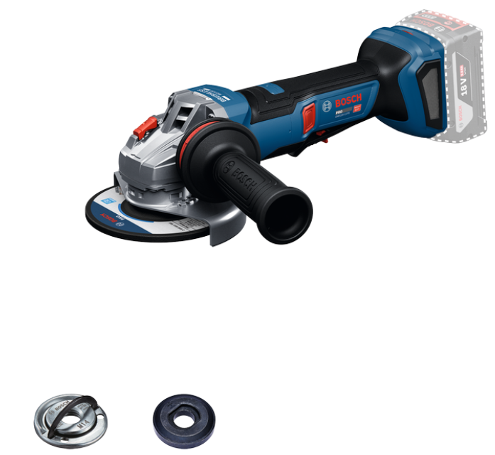 Amoladora angular inalámbrica profesional Bosch gws 18v-11 ps azul | 125 mm | excluyendo baterías y cargador - 06019n4300