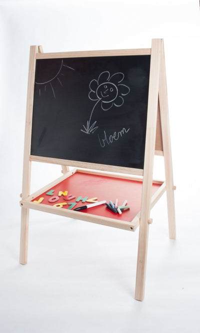 Lavagna bianca scolastica in legno