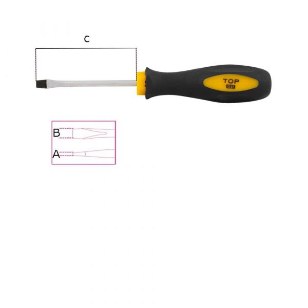 Schroevendraaier plat 1.0x6x100 mm
