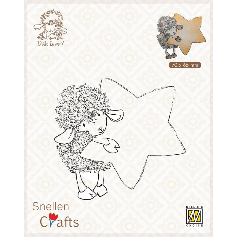 Nellie's choice • little lammy clear stamp lammy with star